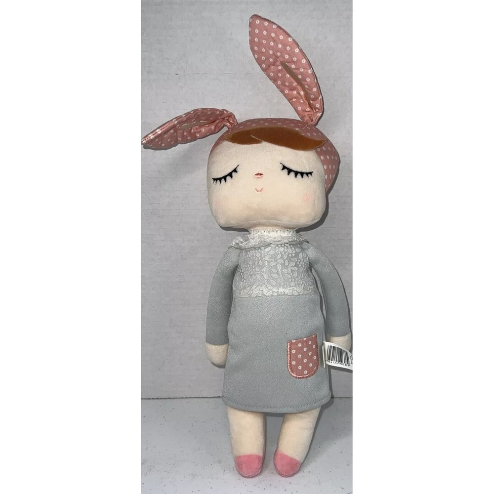 METOO Angela Plush Sleeping Girl Bunny Rabbit Baby Rag Doll Stuffed Animal